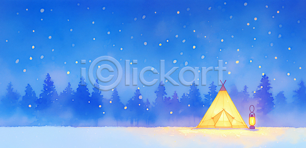 고요 추위 JPG 일러스트 겨울 겨울풍경 고드름 국내일러스트 달빛 몽환 별 숲 야외 여행 자연 조명 캠핑 탐험 텐트