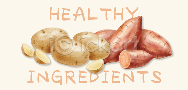 PSD 일러스트 감자 건강 고구마 국내일러스트 다이어트 디저트 레시피 밥상 비타민 섬유질 식사 식재료 요리 음식 재료 채소 채식 한식