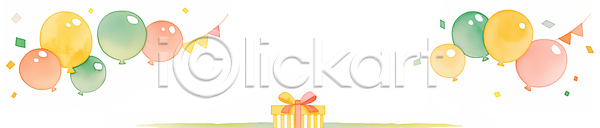 행복 어린이 JPG 일러스트 AI일러스트 AI콘텐츠 공중 국내일러스트 기념일 다양 모양 백그라운드 상자 선물 선물포장 설렘 이벤트 장식 조화 축제 컬러 파티 풍선