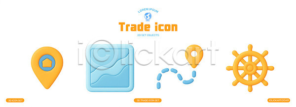 3D PSD 편집이미지 그래픽 기호 디자인 모양 무역 물결 방향 주택 지도 컬러 편집3D 표현