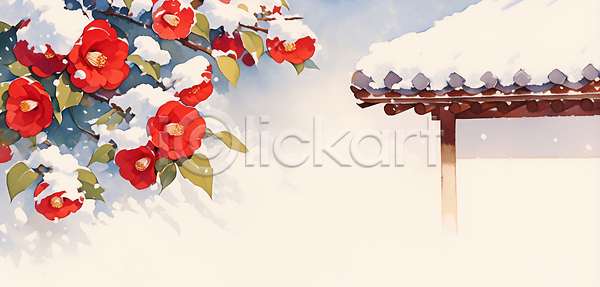 JPG 일러스트 AI일러스트 AI콘텐츠 겨울 국내일러스트 기와지붕 꽃 나무 날씨 눈꽃 눈사태 대학교 동백 백그라운드 식물 유리 자연 전통 주택 지붕 컬러 풍경 한국 한옥