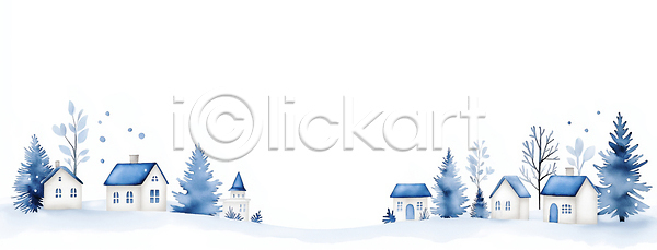 고요 평화 JPG 일러스트 AI일러스트 AI콘텐츠 겨울 교회 국내일러스트 나무 마을 백그라운드 설경 온기 자연 주택 파란색 풍경 풍경화 하늘 흰색