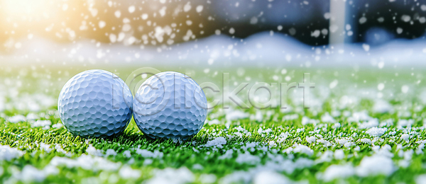 휴식 JPG 편집이미지 AI컴퓨터그래픽 AI콘텐츠 겨울 골프 골프공 골프장 날씨 놀이 스포츠 야외 연습 운동 자연 초원 편집실사