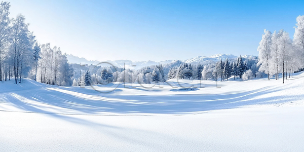 고요 JPG 편집이미지 AI콘텐츠 AI포토 겨울 골프장 나무 스포츠 야외활동 언덕 얼음 자연 편집실사 풍경 하늘 환경