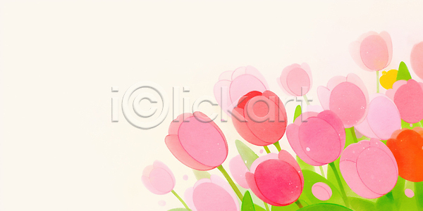 JPG 일러스트 AI일러스트 AI콘텐츠 경관 계절 공원 국내일러스트 꽃 봄 생동감 생명 식물 자연 장식 정원 컬러 튤립 풍경 햇빛 화초