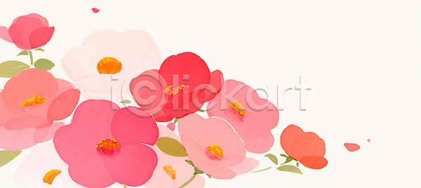 감성 JPG 일러스트 AI일러스트 AI콘텐츠 국내일러스트 그림 꽃 꽃다발 꽃잎 디자인 모양 백그라운드 봄 분홍색 빨간색 수채화 예술 자연 장미 장식 컬러 화사함 흰색