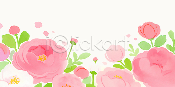 부드러움 JPG 일러스트 AI일러스트 AI콘텐츠 국내일러스트 그림 꽃 꽃무늬 꽃잎 모양 미술 백그라운드 분홍색 수채화 식물 예술 잎 자연 장미 장식 컬러 크기