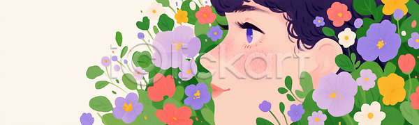 만남 평화 사람 JPG 일러스트 AI일러스트 AI콘텐츠 감정 국내일러스트 꽃 데이지 봄 뷰티풀 생명 수국 식물 약속 얼굴 웃음 이야기 자연 정원 초록색 컬러 튤립 표현