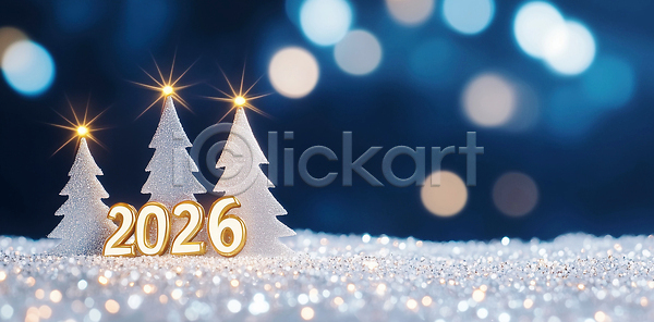 JPG 편집이미지 2026년 AI컴퓨터그래픽 AI콘텐츠 겨울 반사 반짝임 밤하늘 백그라운드 병오년 빛 새해 연말 이미지편집 장식 축제 크리스마스 크리스마스트리 환영