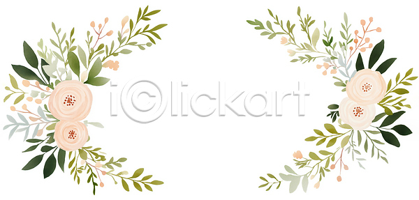 JPG 일러스트 AI일러스트 AI콘텐츠 결혼 공백 국내일러스트 그래픽 그림 꽃 꽃다발 꽃프레임 디자인 배열 백그라운드 봄 스타일 식물 잎 자연 장식 조화 중앙 카피스페이스 컬러 프레임