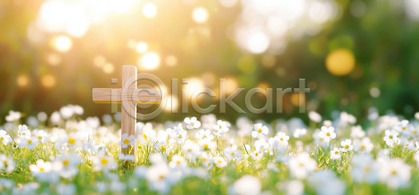 평화 희망 JPG 편집이미지 AI컴퓨터그래픽 AI콘텐츠 기독교 꽃 꽃밭 나무 바람 밝음 봄 십자가 여름 이미지편집 자연 종교 풍경 필요 햇빛