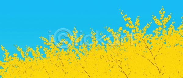 성장 JPG 일러스트 AI일러스트 AI콘텐츠 개나리 계절 국내일러스트 꽃 나무 노란색 봄 뷰티풀 생명 식물 자연 장면 파란색 풍경 하늘 햇빛 화사함 환경