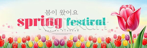 분위기 즐거움 여러명 PSD 편집이미지 기념 꽃 만개 봄 이미지편집 이벤트 자연 정원 축제 컬러 튤립