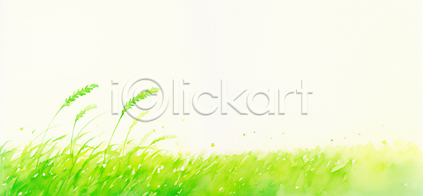 성장 JPG 일러스트 AI일러스트 AI콘텐츠 계절 국내일러스트 날씨 농업 농작물 바람 생명 식물 자연 청보리 초록색 초원 풍경 하늘 햇빛 환경 흔들림