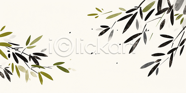 JPG 일러스트 AI일러스트 AI콘텐츠 국내일러스트 그리기 그림 단순화된 디자인 백그라운드 스타일 식물 예술 원예 이미지 잎 자연 장식 컬러 표현 흰색