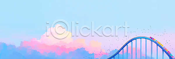 자유 즐거움 사람 여러명 JPG 일러스트 AI일러스트 AI콘텐츠 구름 국내일러스트 기차 놀이 놀이공원 놀이기구 레저 롤러코스터 분홍색 스릴 일몰 저녁 축제 컬러 테마파크 풍경 하늘