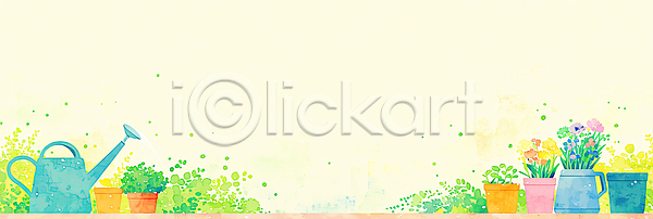 JPG 일러스트 AI일러스트 AI콘텐츠 가꾸기 국내일러스트 그리기 꽃 농사 디자인 물뿌리개 백그라운드 식물 실내 심기 야외 예술 원예 일상 자연 잔디 정원 컬러 파란색 화분