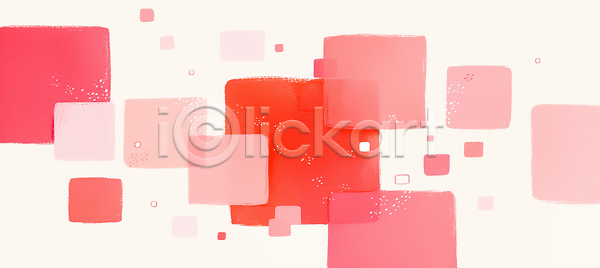 JPG 일러스트 AI일러스트 AI콘텐츠 국내일러스트 그래픽 다양 디자인 모양 미술 백그라운드 분홍색 빨간색 사각형 위치 정사각형 조화 추상 컬러 크기 패턴