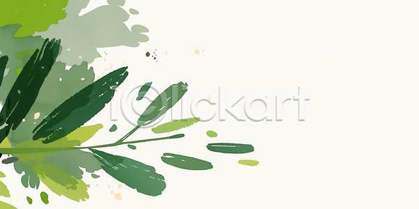 JPG 일러스트 AI일러스트 AI콘텐츠 국내일러스트 그래픽 그림 나뭇잎 디자인 미술 밝은색 백그라운드 수채화 식물 예술 자연 잔디 장식 질감 창의성 초록색 추상 컬러 패턴