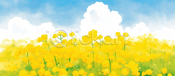 산책 성장 여유 JPG 일러스트 AI일러스트 AI콘텐츠 국내일러스트 꽃 꽃밭 날씨 노란색 바람 봄 생명 식물 여름 여행 자연 장면 정원 초원 풍경 햇빛