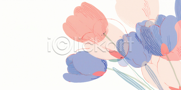 JPG 일러스트 AI일러스트 AI콘텐츠 국내일러스트 그림 기하학 꽃 단순화된 디자인 백그라운드 뷰티풀 생명 식물 예술 잎 자연 컬러 튤립 표현