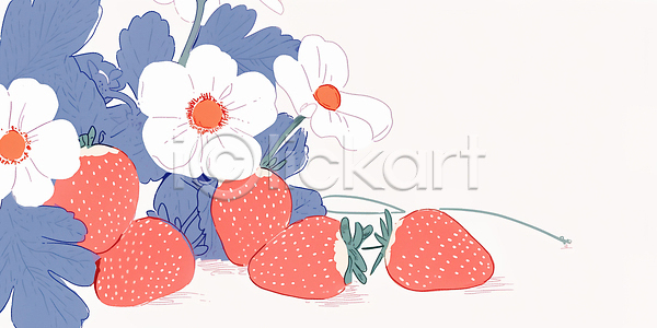 신선 JPG 일러스트 AI일러스트 AI콘텐츠 과일 국내일러스트 그림 꽃 농사 디자인 디지털아트 딸기 생명 식물 식사 여름 유기농 자연 장식 전통 정원 조화 컬러