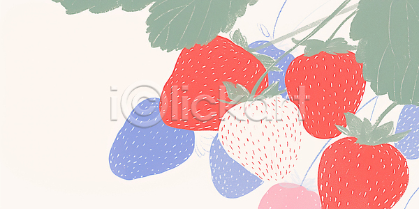 부드러움 성장 JPG 일러스트 AI일러스트 AI콘텐츠 건강 과일 국내일러스트 농사 농업 딸기 빨간색 수확 식물 원예 원형 잎 자연 컬러 흰색