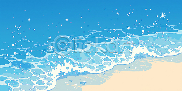 휴식 JPG 일러스트 AI일러스트 AI콘텐츠 국내일러스트 모래 물방울 바다 반짝임 수영 스파클링 여름 여행 웨이브 자연 파도 풍경 해변 햇빛