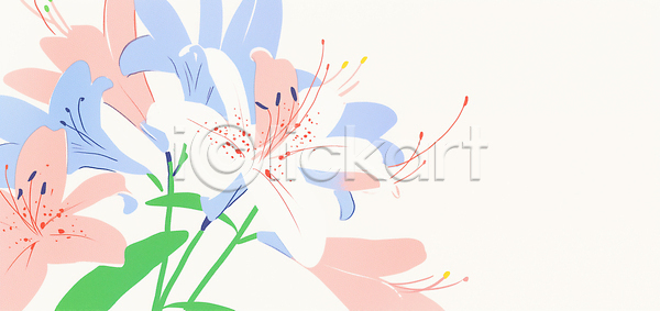 JPG 일러스트 AI일러스트 AI콘텐츠 국내일러스트 꽃 꽃병 디자인 모양 밝음 백그라운드 백합 뷰티풀 생명 선 식물 여름 예술 자연 장식 정원 조화 컬러 향기 화사함