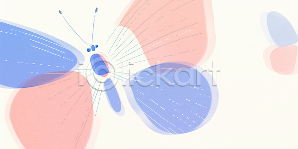 부드러움 JPG 일러스트 AI일러스트 AI콘텐츠 곡선 국내일러스트 그림 나비 날개 디자인 모양 백그라운드 분홍색 비행 예술 자연 장식 추상 컬러 파란색 패턴