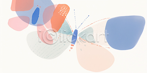 상상 자유 JPG 일러스트 AI일러스트 AI콘텐츠 국내일러스트 나비 날개 동물 디자인 모양 백그라운드 분홍색 뷰티풀 비행 예술 자연 주황색 컬러 파란색 하늘
