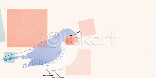 귀여움 JPG 일러스트 AI일러스트 AI콘텐츠 걷기 국내일러스트 그림 동물 디자인 백그라운드 색종이 생동감 선 예술 자연 조각 조류 컬러 특징 파랑새 패턴