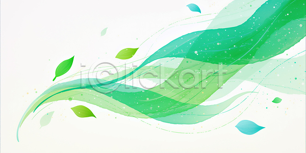 따뜻함 흐름 JPG 일러스트 AI일러스트 AI콘텐츠 공간 국내일러스트 디자인 모션 모양 백그라운드 봄바람 비율 생명 수채화 예술 잎 자연 조화 초록색 추상 컬러 표현 풍경