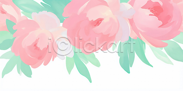 JPG 일러스트 AI일러스트 AI콘텐츠 감각 감정 국내일러스트 꽃 꽃잎 디자인 미술 백그라운드 분홍색 생명 수채화 식물 연결 예술 자연 장미 장식 조화 초록색 컬러
