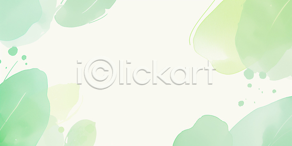 부드러움 JPG 일러스트 AI일러스트 AI콘텐츠 국내일러스트 백그라운드 보테니컬아트 수채화 예술 잎 자연 초록색 컬러 환경