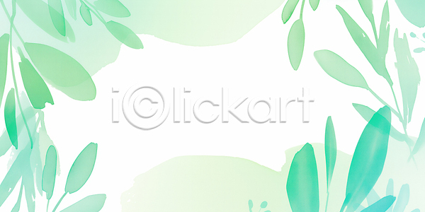 변화 JPG 일러스트 AI일러스트 AI콘텐츠 국내일러스트 미니멀 백그라운드 보테니컬아트 수채화 식물 예술 잎 자연 초록색