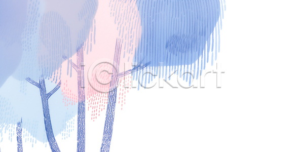 JPG 일러스트 AI일러스트 AI콘텐츠 국내일러스트 그림 나무 나뭇가지 백그라운드 버드나무 보라색 숲 자연 풍경 하늘색