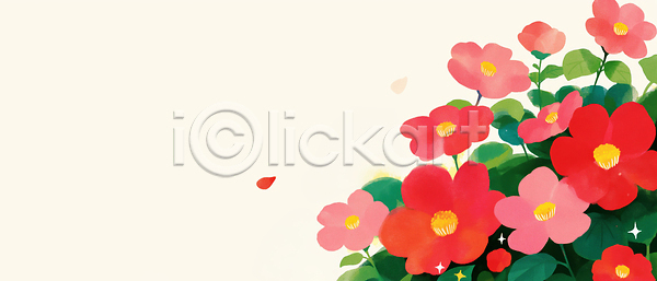 활발 JPG 일러스트 AI일러스트 AI콘텐츠 국내일러스트 그림 꽃 꽃잎 배경지 봄 분홍색 뷰티풀 빨간색 식물 여름 원예 자연 장식 정원 카피스페이스 풍경 햇빛