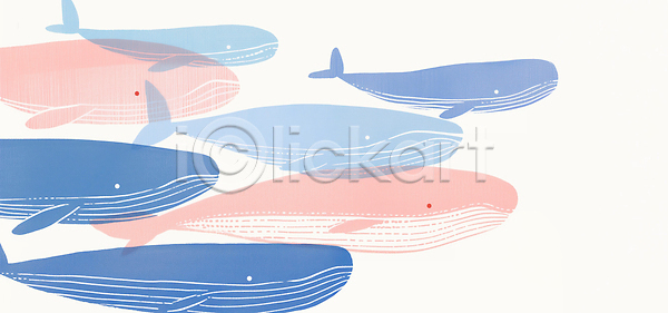 JPG 일러스트 AI일러스트 AI콘텐츠 고래 국내일러스트 동물 백그라운드 수중동물