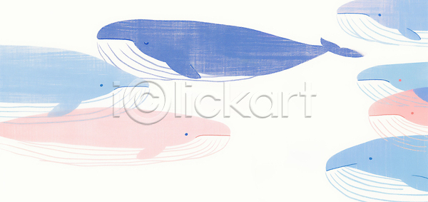 JPG 일러스트 AI일러스트 AI콘텐츠 고래 국내일러스트 동물 백그라운드 수중동물 파란색
