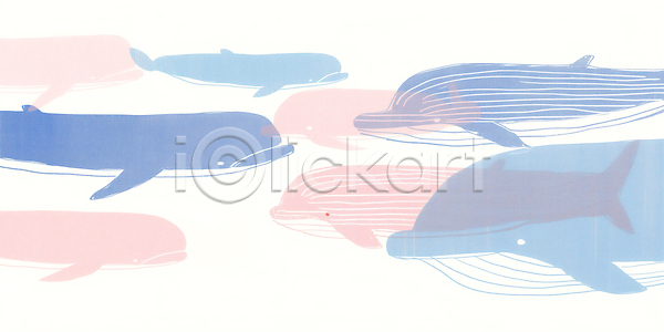 JPG 일러스트 AI일러스트 AI콘텐츠 고래 국내일러스트 동물 백그라운드 수중동물 포유류