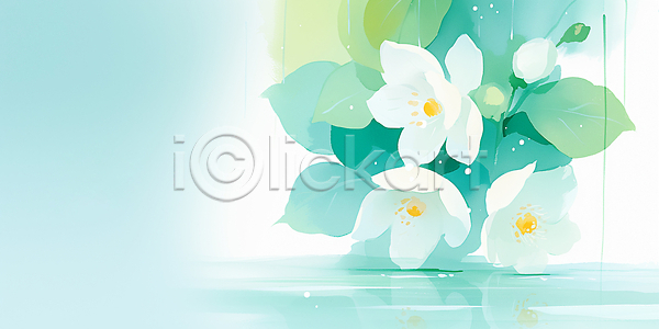 JPG 일러스트 AI일러스트 그림 꽃 꽃병 물 백그라운드 수분 수조 식물 우화 일상 잎 자연 정수기 조화