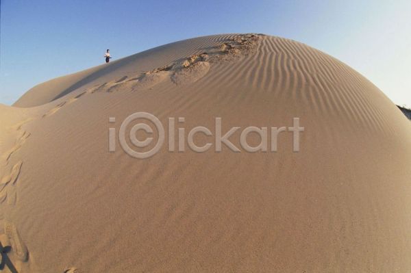 한명 JPG 포토 사막 야외 자연 주간 풍경(경치)