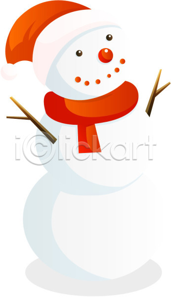 사람없음 EPS 아이콘 겨울 계절 눈(날씨) 눈사람 모자(잡화) 사계절 산타모자 자연 잡화 크리스마스