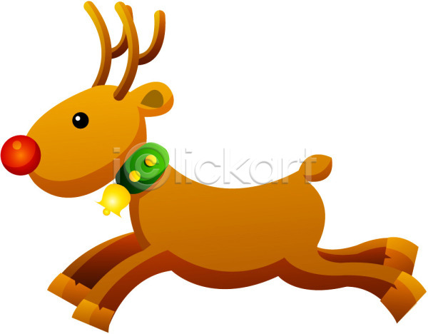 상상 사람없음 EPS 아이콘 기념일 동물 루돌프 사슴 육지동물 척추동물 크리스마스 포유류
