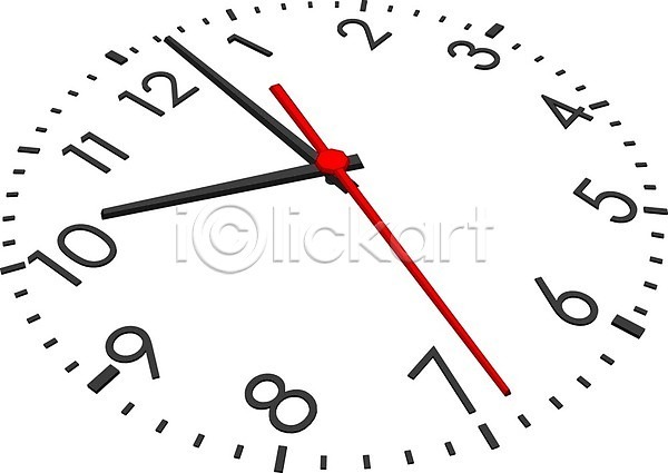 EPS 근접촬영 일러스트 해외이미지 고립 빨간색 선 손목시계 숫자 시간 해외202004 흰배경