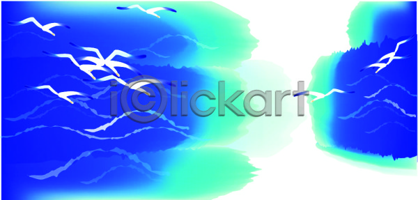 사람없음 EPS 일러스트 갈매기 계절 동물 바다 백그라운드 사계절 여름(계절) 자연 조류 척추동물 컬러 파란색 풍경(경치) 하늘