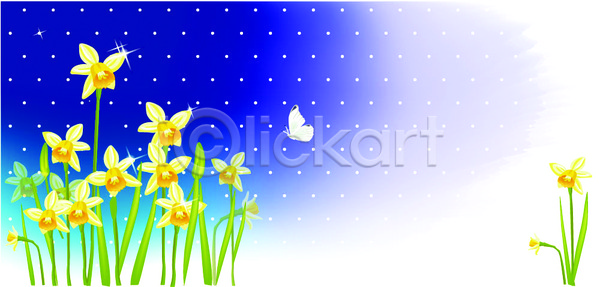 사람없음 EPS 일러스트 겨울 겨울꽃 겨울배경 계절 꽃 나비 백그라운드 봄 수선화 식물 자연 풍경(경치)