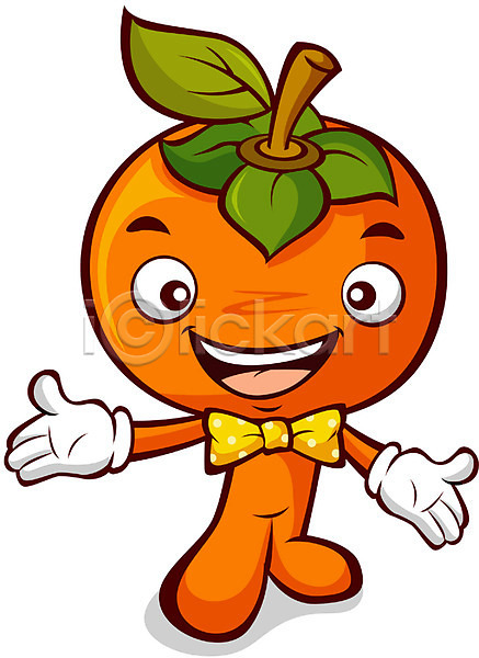 사람없음 EPS 일러스트 감 과일 농작물 식물 음식 음식캐릭터 의인화 캐릭터 클립아트 특산물 특산물캐릭터 홍보캐릭터