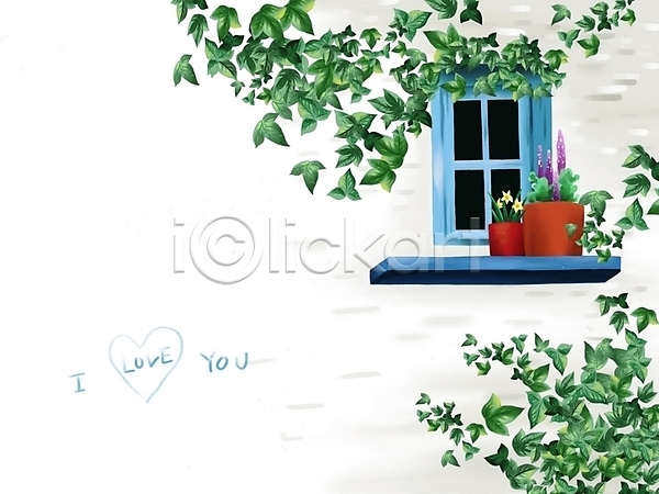 사람없음 PSD 일러스트 건축 건축부분 계절 꽃 나뭇잎 백그라운드 벽 사계절 시설물 식물 여름(계절) 자연 창문 페인터 풍경(경치) 현대건축 화분